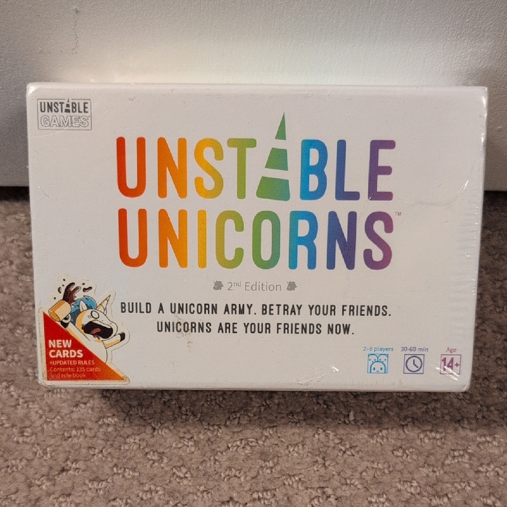 Unstable Unicorns 2nd Edition Card Game NWT